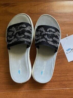 AQUA COLLEGE Lightweight Alina Toe Wedge Slip On Sandals